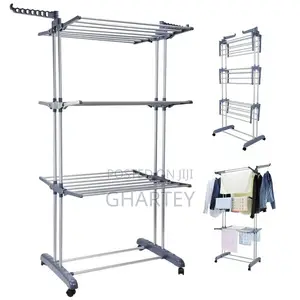 3 Layer Portable Foldable Cloth Drying Stand / Rack