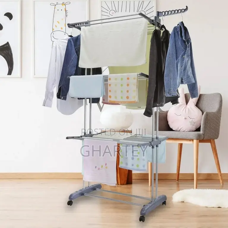 3 Layer Portable Foldable Cloth Drying Stand / Rack
