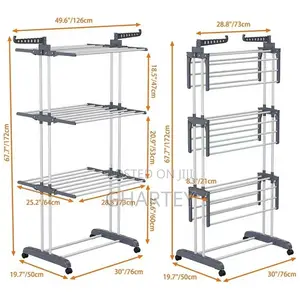 3 Layer Portable Foldable Cloth Drying Stand / Rack