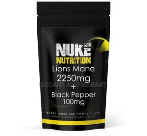 Lions Mane Mushroom Tab High Strength 2250mg Black Pepper