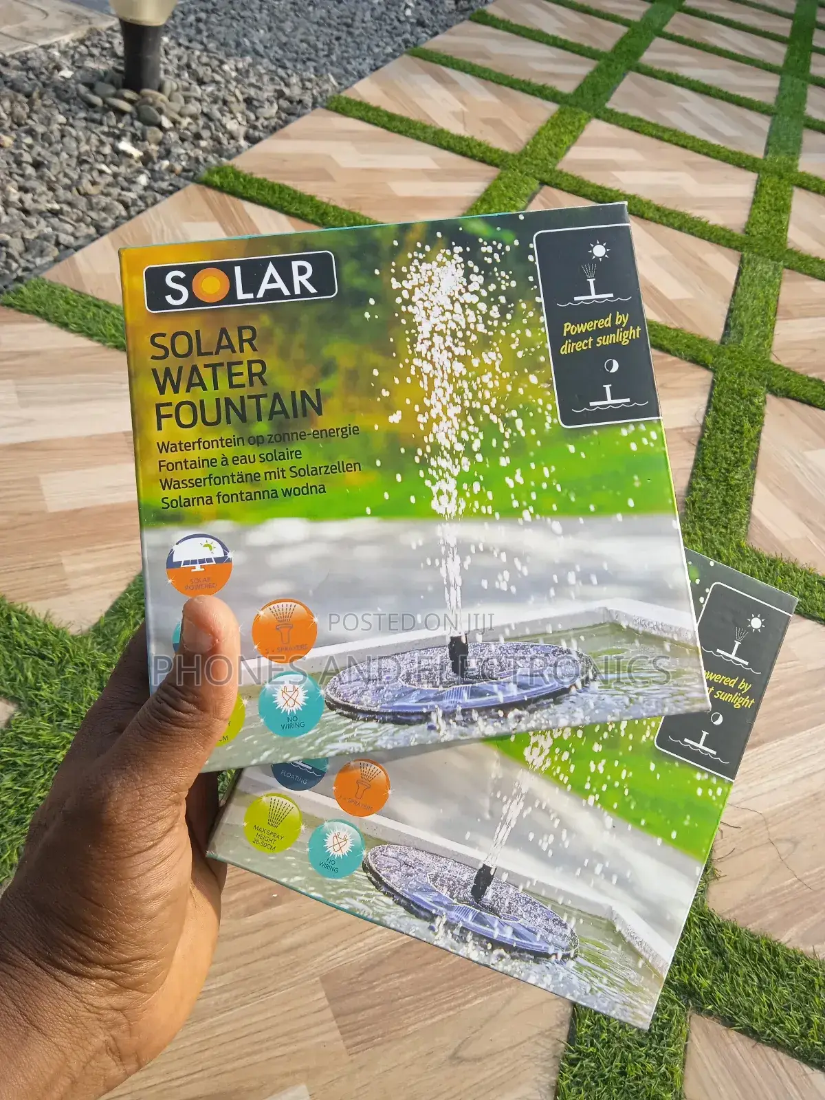 2 Solar Water Fountain For Swimming Pool