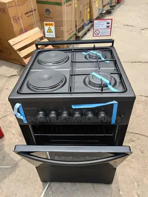 Black Color 2 Electric 2 Gas Valcano Gas Cooker