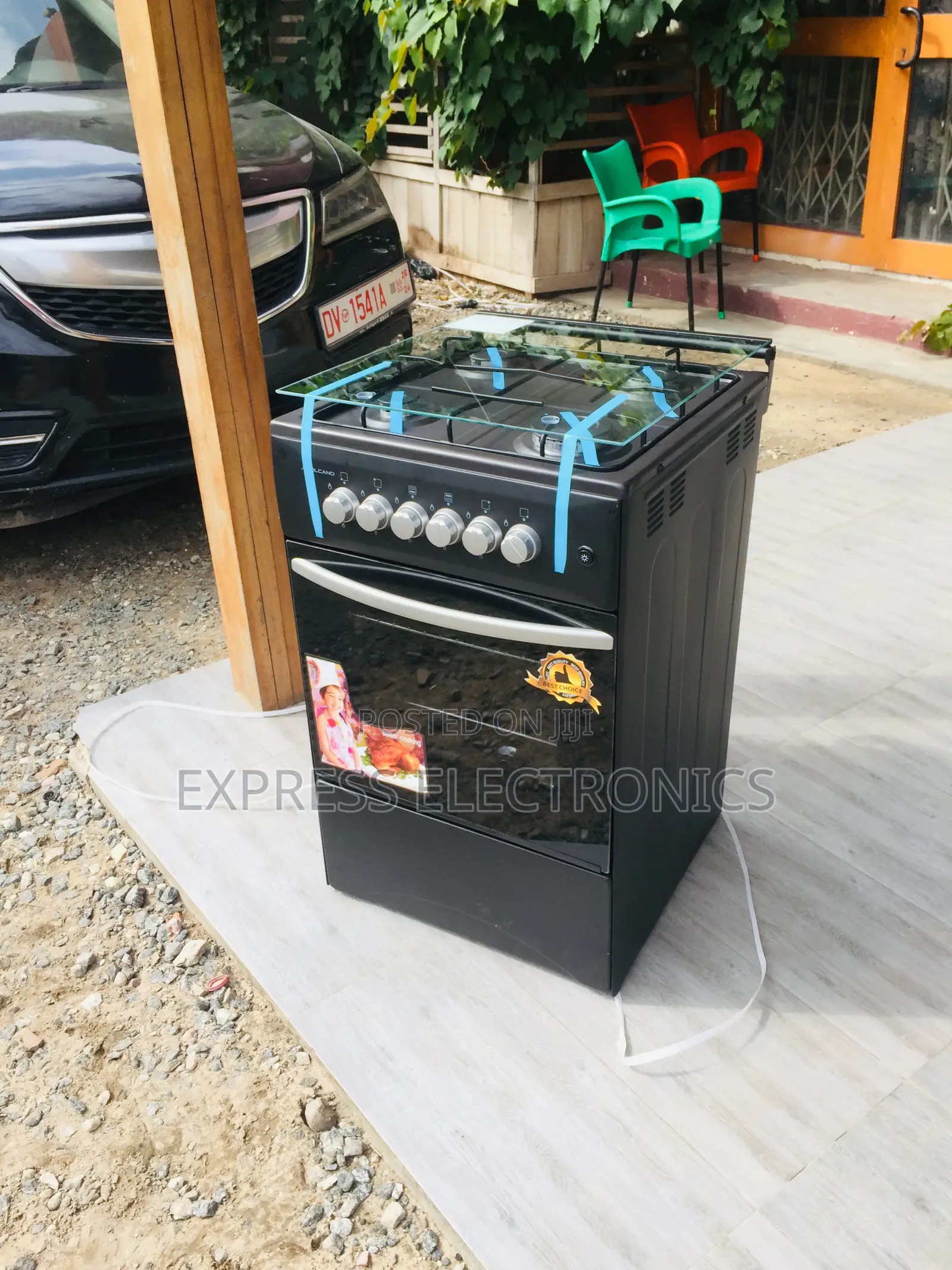 Affordable Price Black Gas Cooker Oven 4burner 50/50