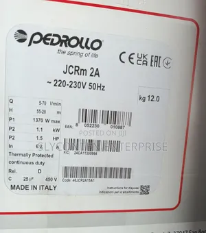 Pedrollo 1.5HP Stainless Water Pump