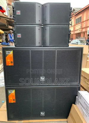 Electro-voice (Ev) Double Sub And A Pair Of L-acoustic Array