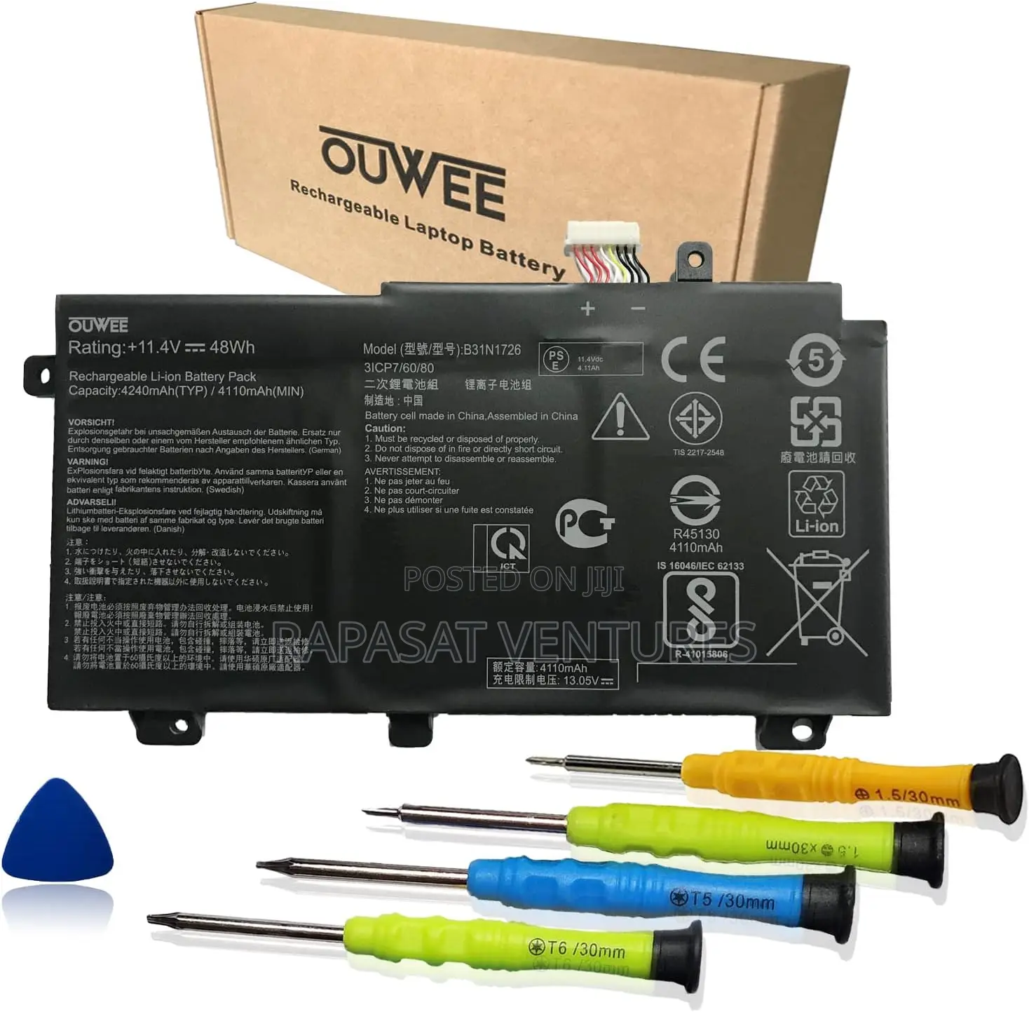 ASUS B31N1726 Battery