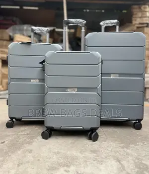 Original Jony Silver Gray 3set Fiber Anticrack Suitcase