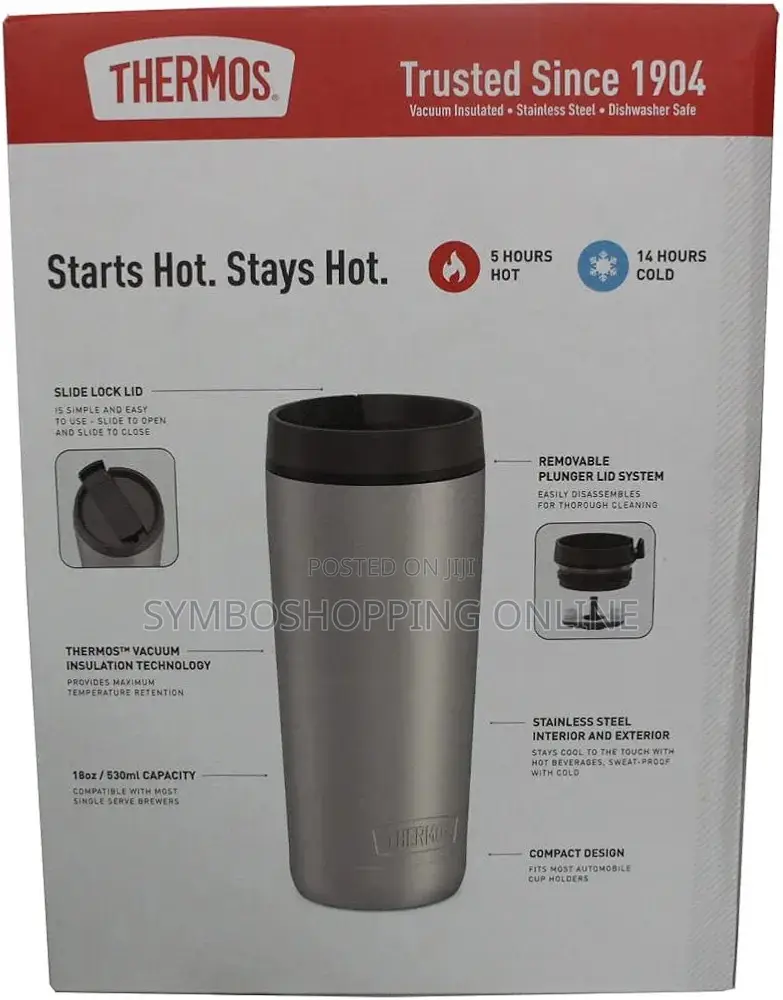 Thermos 18oz/ 530ml Travel Tumbler _ 270ghs Each