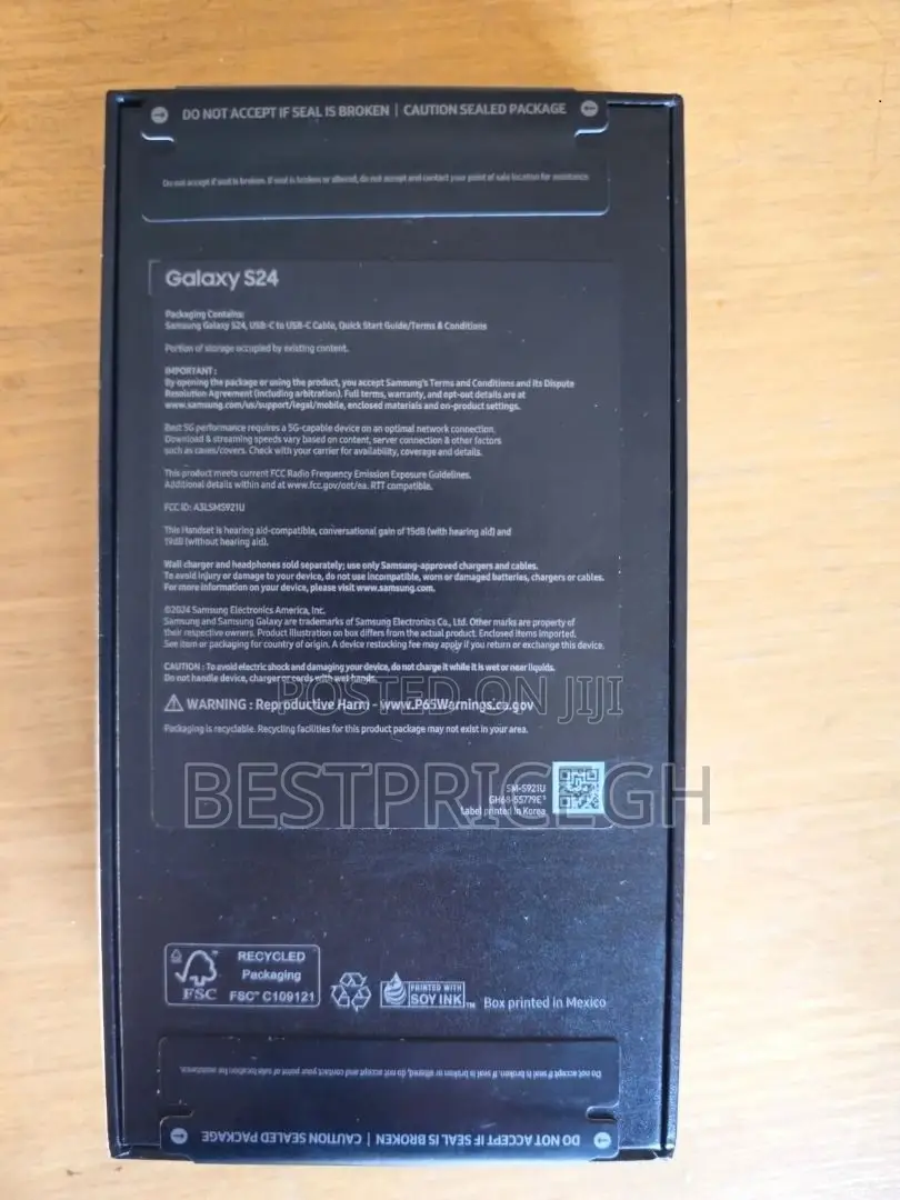 New Samsung Galaxy S24 128 GB Black