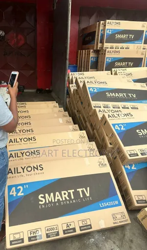 Flat Screen 42inches Ailyons Television Android Smart TVS