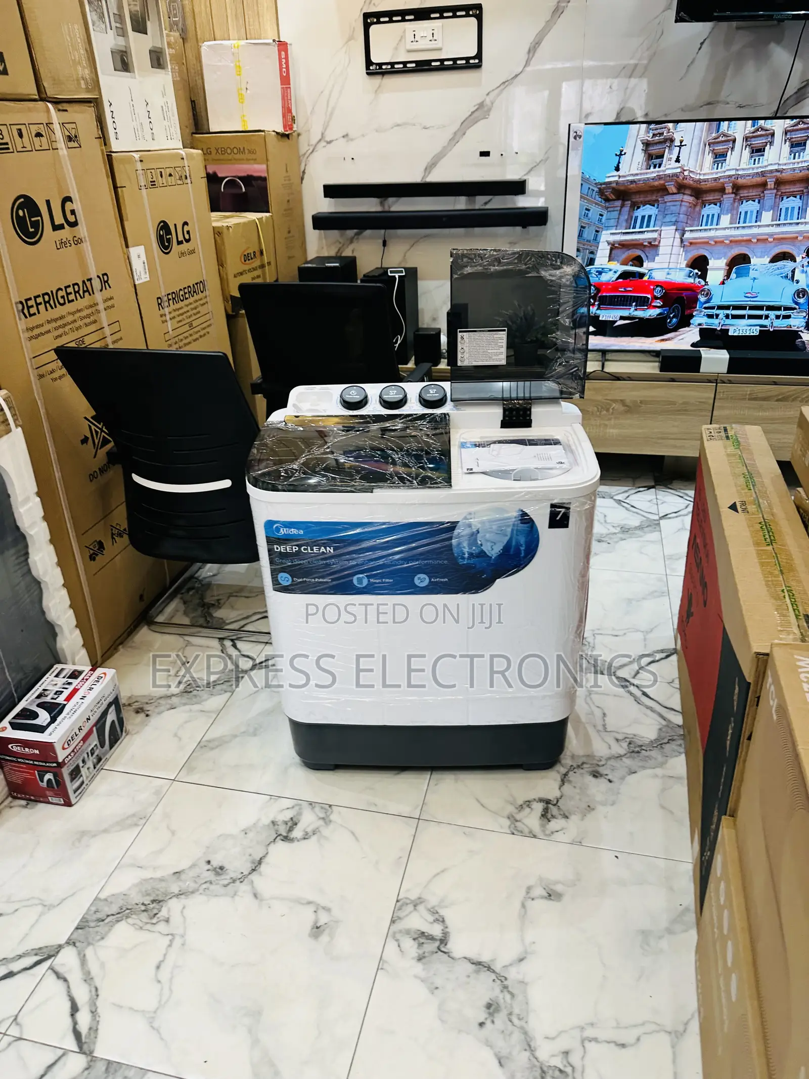 Transparent Lid Sleek WM Midea 7kg Top Load
