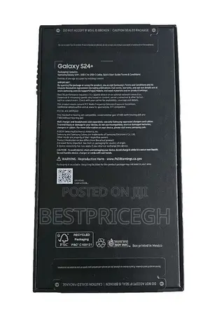 New Samsung Galaxy S24 Plus 256 GB Black