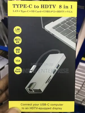 Type C to HDTV 8 in 1 Adapter.