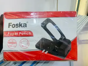 Brand New Foska Office Heavy Duty Metal Manual Paper Punch.