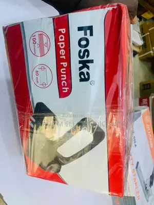 Foska Office Heavy Duty Metal Manual Paper Punch(Black)