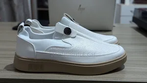 Premium Leather White Men's Sneakers