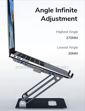 Adjustable Laptop Stand Holder With Cooling Fan