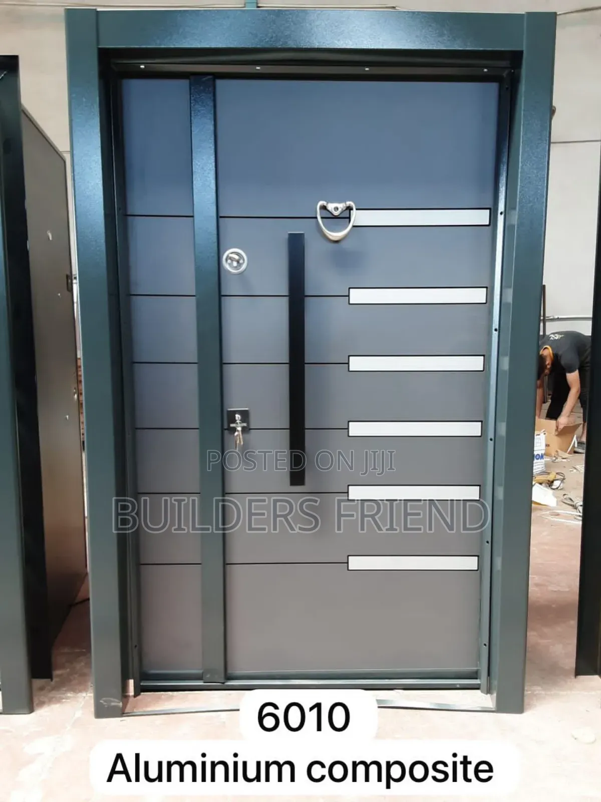 Aluminum Composite Entrance Executive One Half Heavy Door