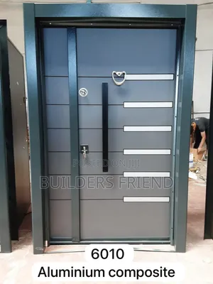 Aluminum Composite Entrance Executive One Half Heavy Door