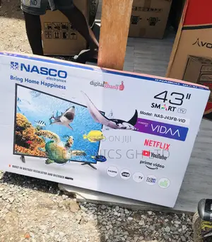 Buy Original (Black) 43 Inch Led Smart Nasco Tv 