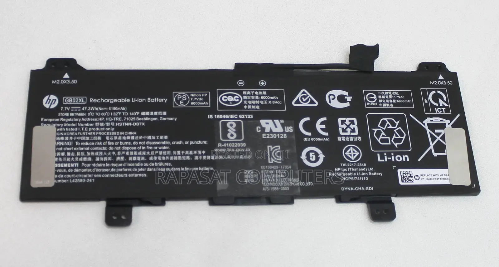 HP GB02XL Laptop Battery