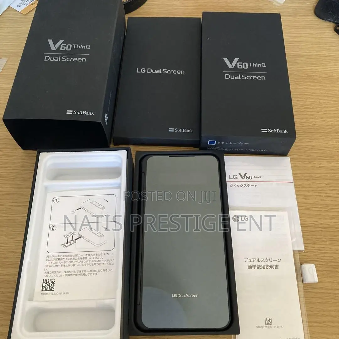 New LG V60 ThinQ 5G UW 128 GB Black