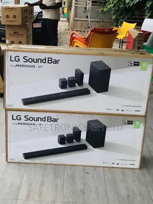 Adjustable LG Bluetooth Wireless Black SP7R Soundbar 