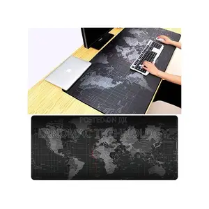 Extra Large Mouse Mat World Map Pattern Gaming Keyboard