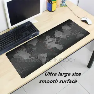 Extra Large Mouse Mat World Map Pattern Gaming Keyboard
