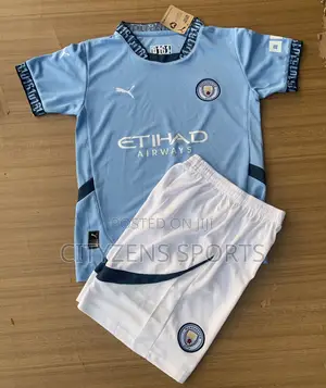 Manchester City 2024/25 Home Kids Jersey