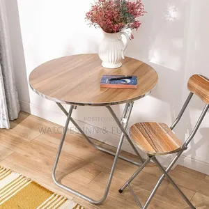 Foldable Study / Dining Table With 2 Chairs