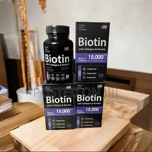 Biotin Collagen for Hair Regrowth,Thicker Black Hair