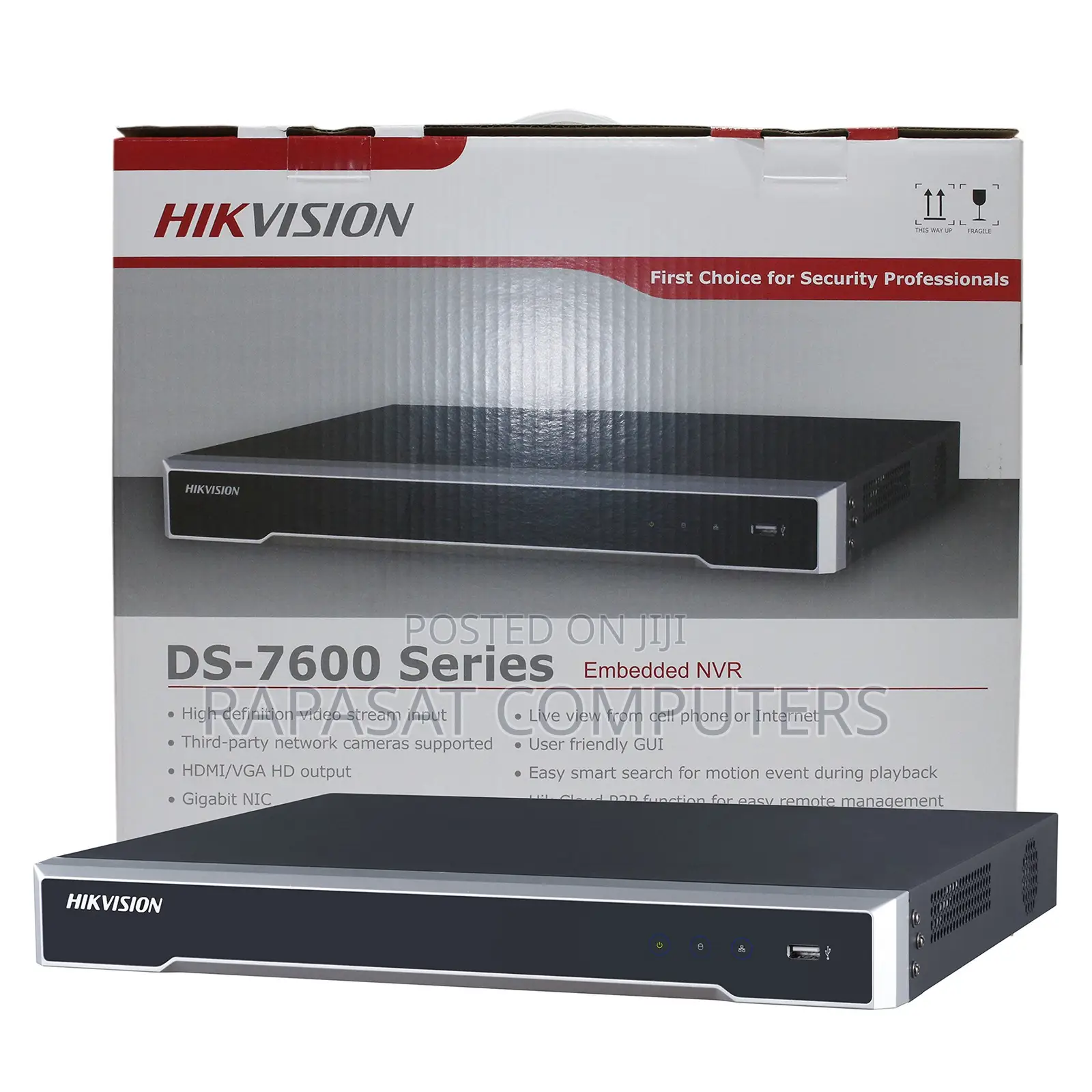 Hikvision Ds-7608ni-k2/8p 8 Channel NVR With Poe And 2hd Bay