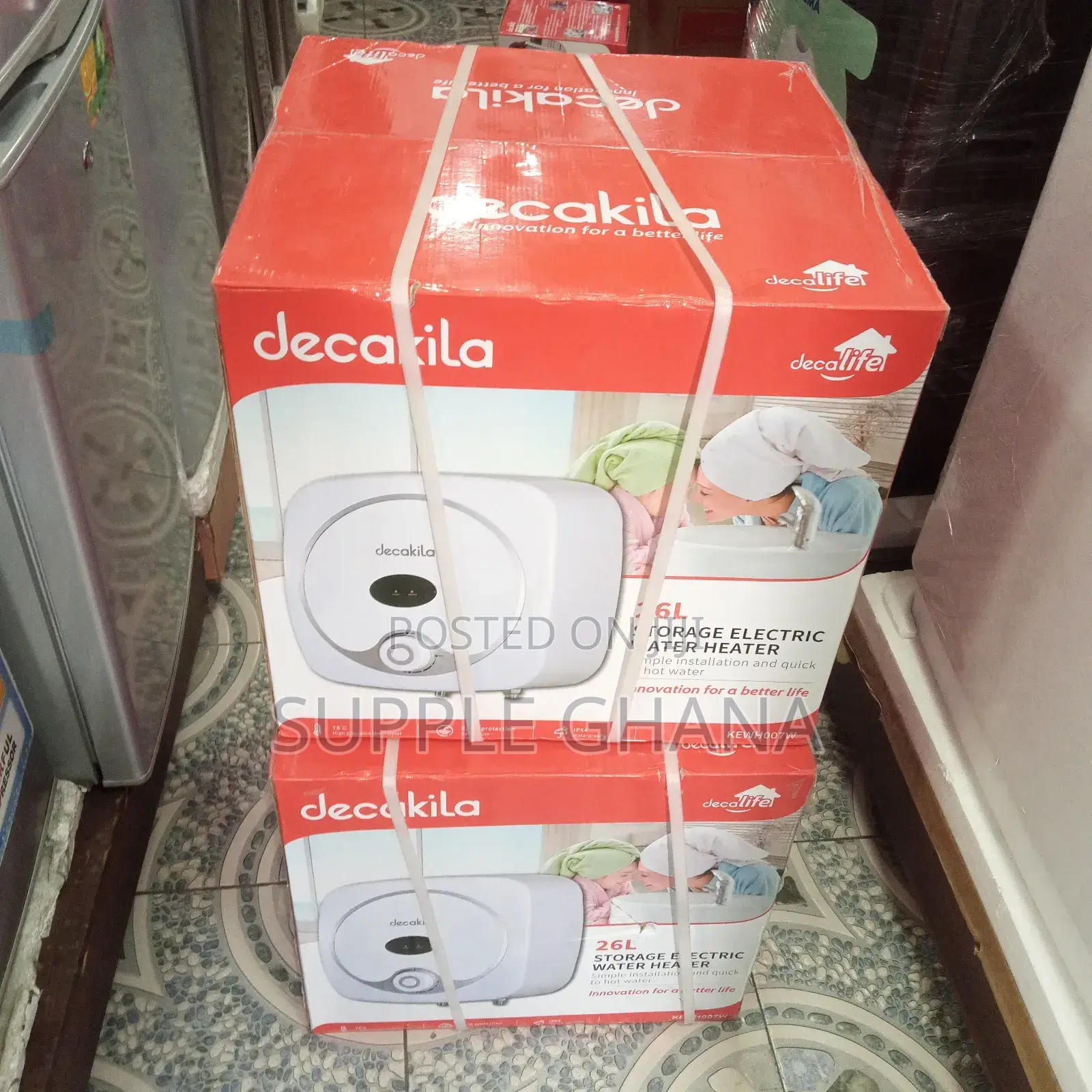 Fast Installation 26L Storage Electric Water Heater Decakila
