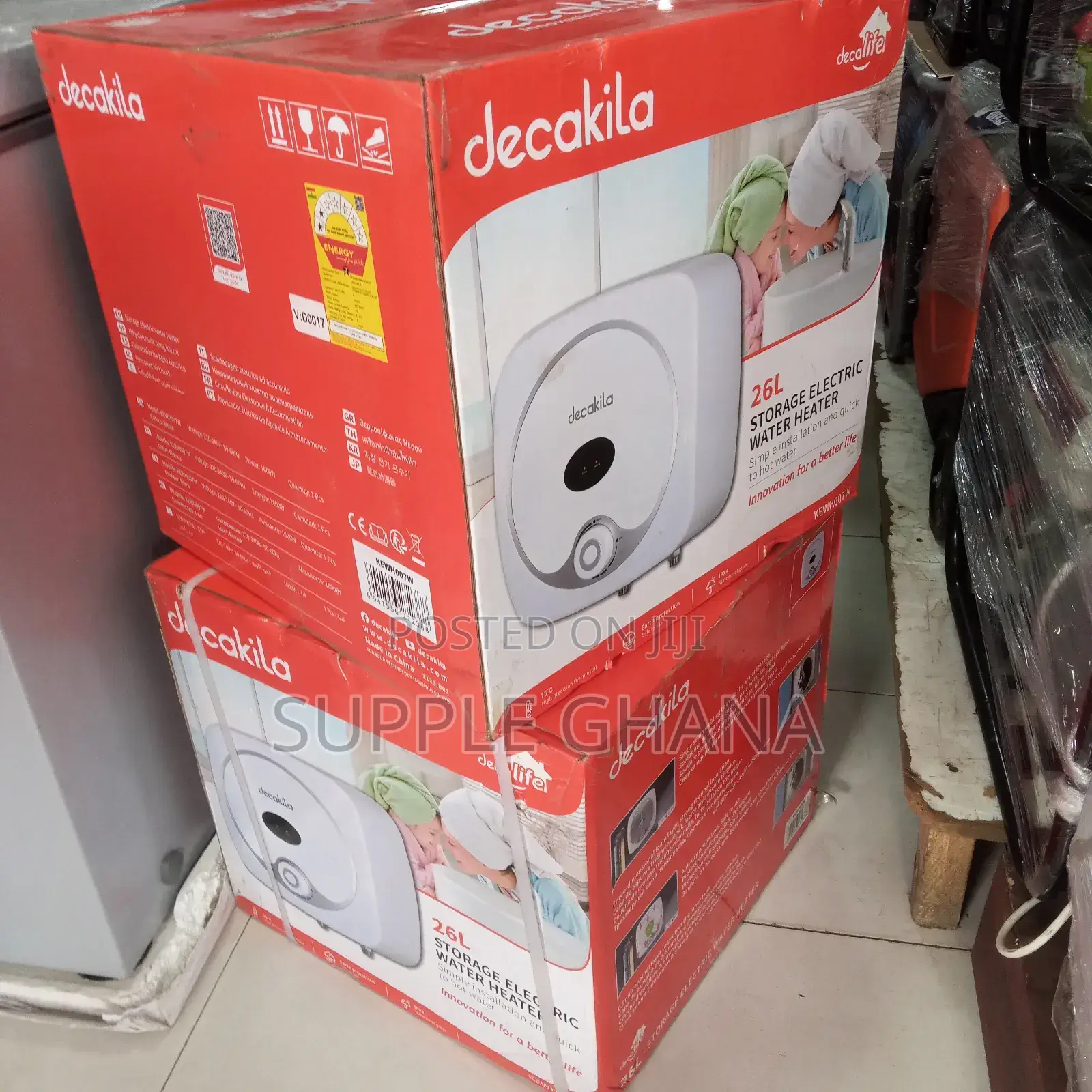 Free Standing 26L Storage Electric Water Heater Decakila New