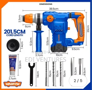 Wadfow 1500W Rotary Hammer