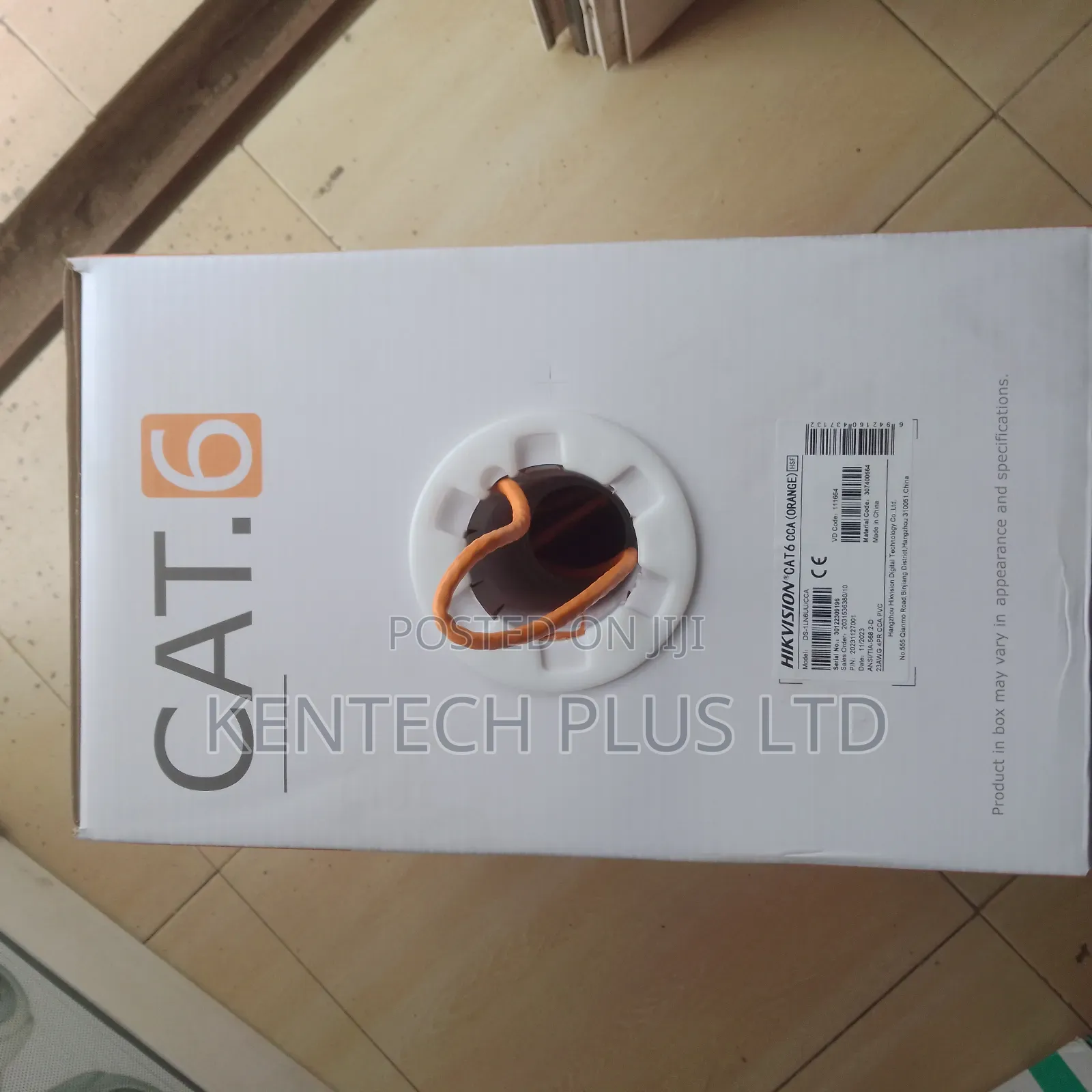 Hikvison Cat6 Network Orange Cable 305m Copper