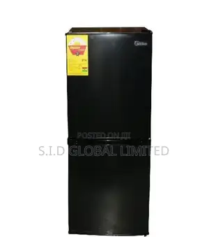 Incredible MIDEA-129LTR-DOUBLE-DOOR-BOTTOM-FREEZER