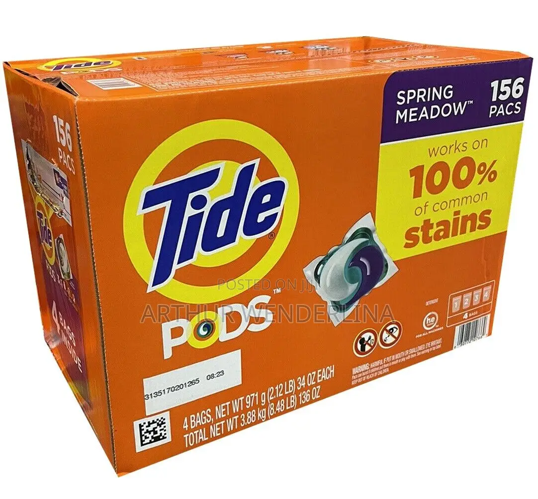 Tide Pods Laundry Detergent Pacs, Spring Meadow, 156 Count