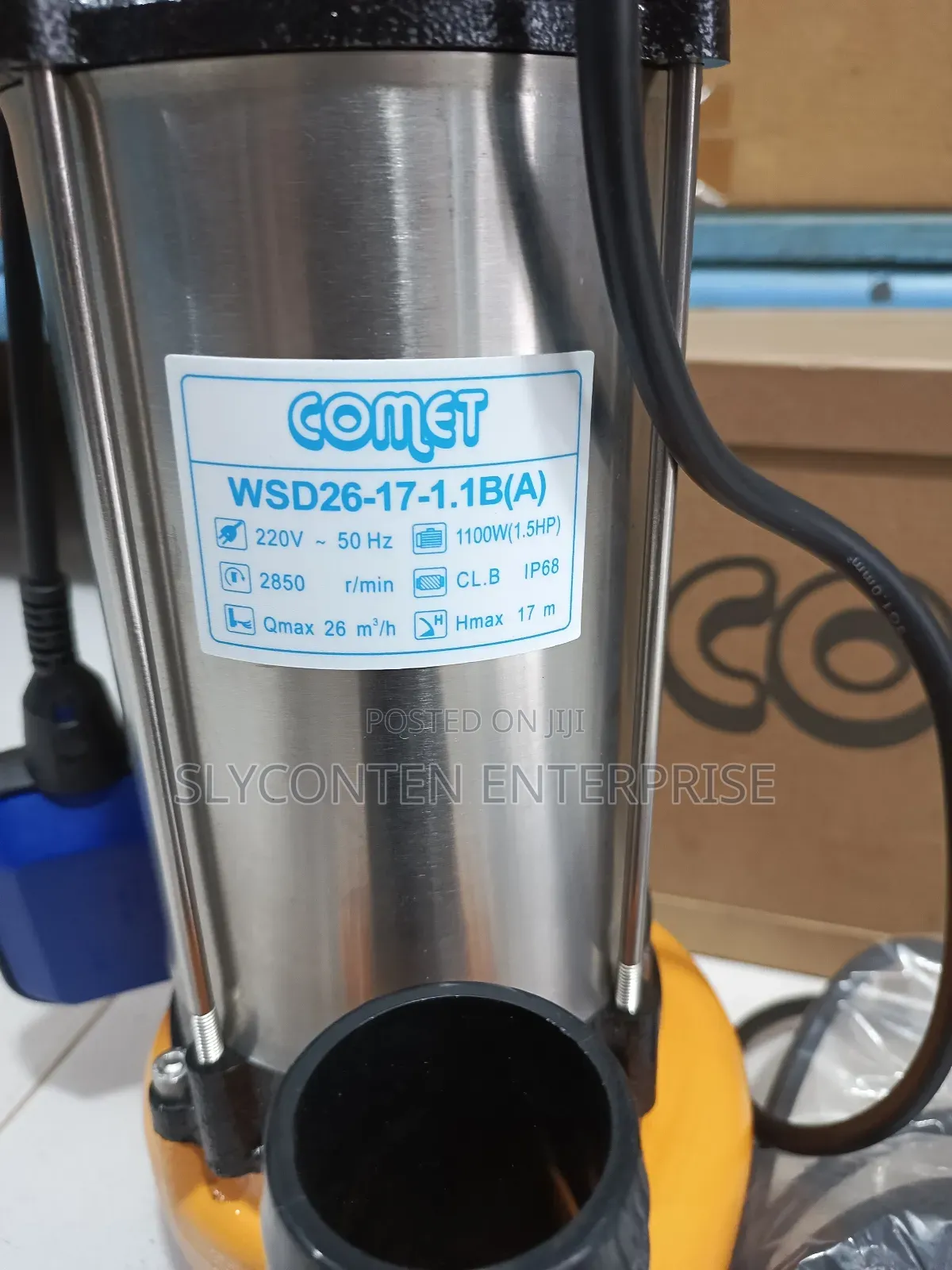 Comet 1.5HP Submersible Pump for Sewage