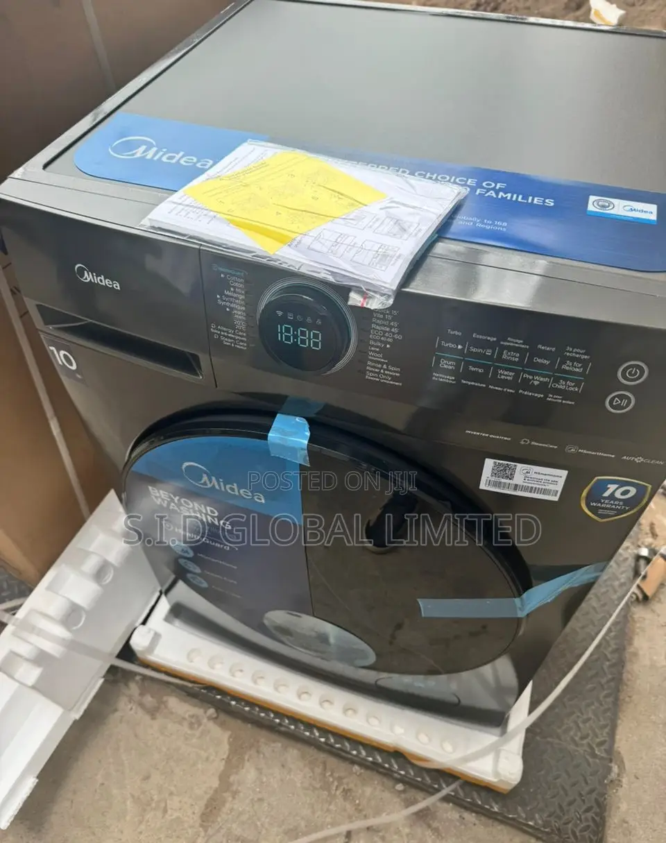 Perfect MIDEA-FRONT-LOAD-10KG-WASHING-MACHINE-MF200W100WB