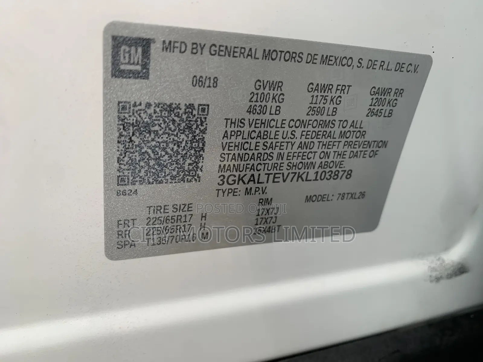 GMC Terrain SLE AWD 2019 White