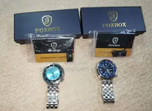 Foxbox Quarzt Stainless Steel Wristwatch 50M Waterproof