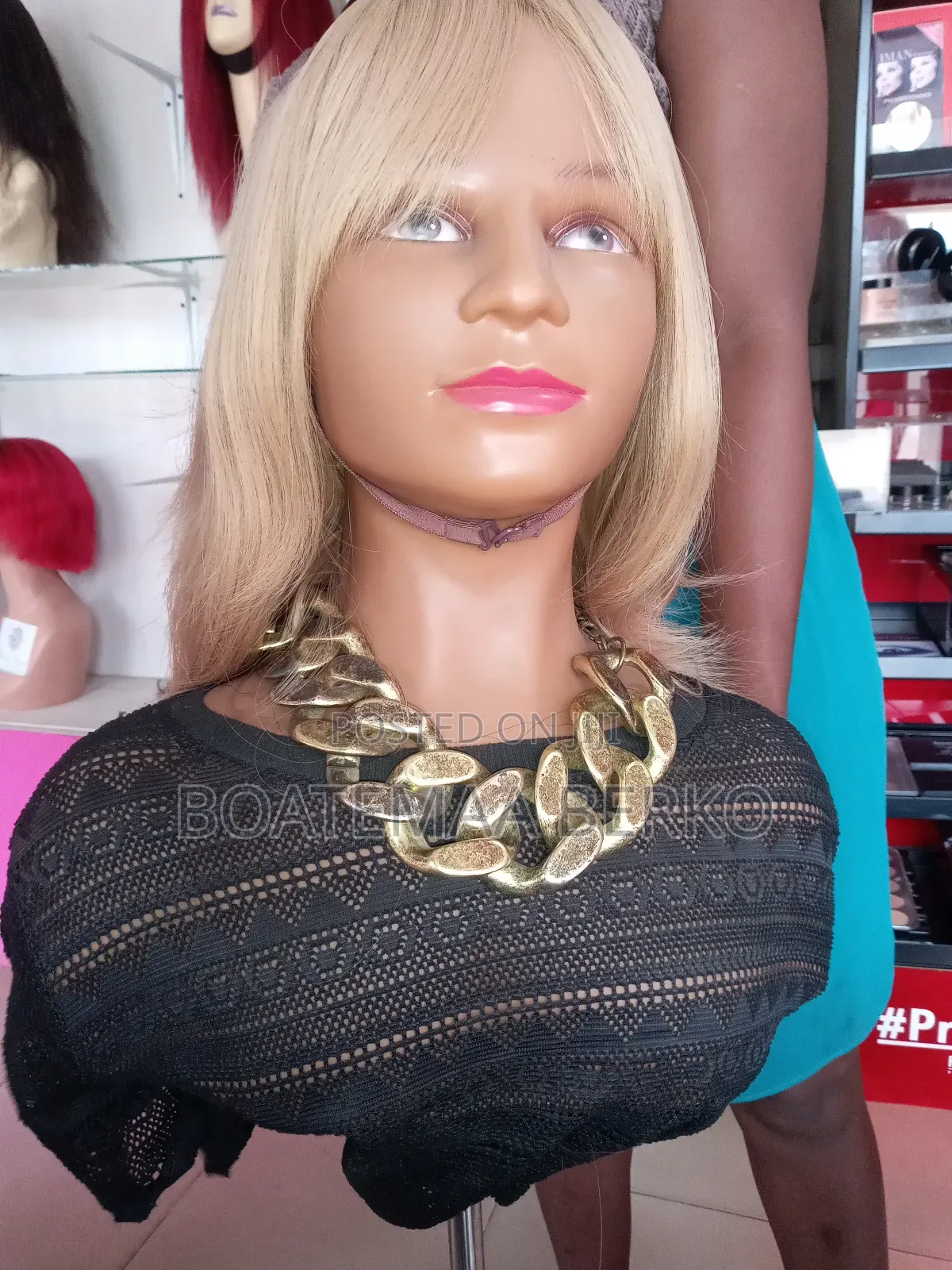 Brown French Cut Wig