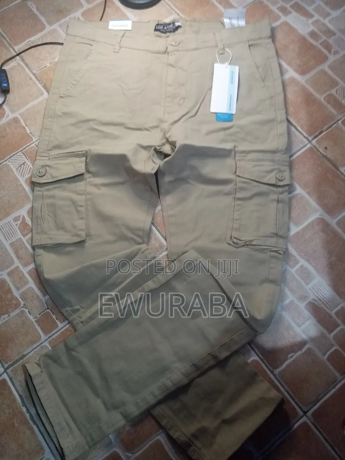 Thick Fabric Side Pocket Khaki