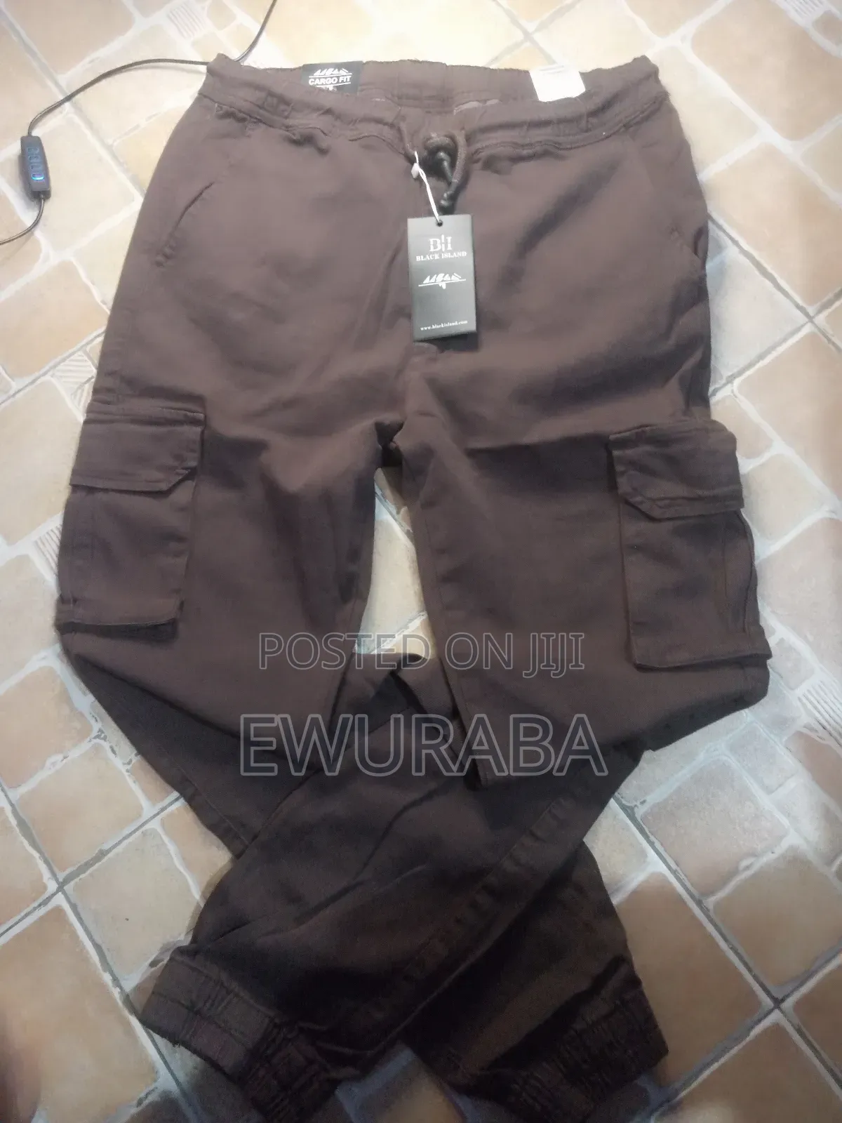 Thick Fabric Side Pocket Khaki
