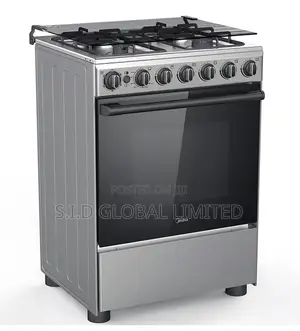 Modern MIDEA-4-BURNER-GAS-COOKER-SILVER-SP5055T082-S
