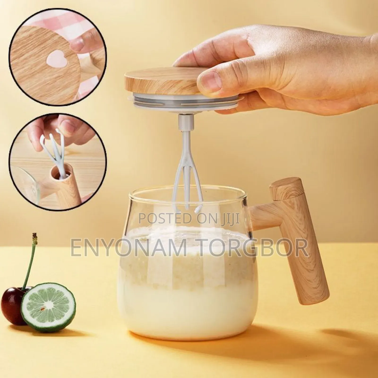 Electric Self Stirring Glass Cup