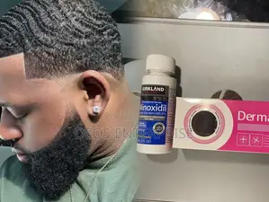 Kirkland Minoxidil Derma Roller for Beard Hair Growth