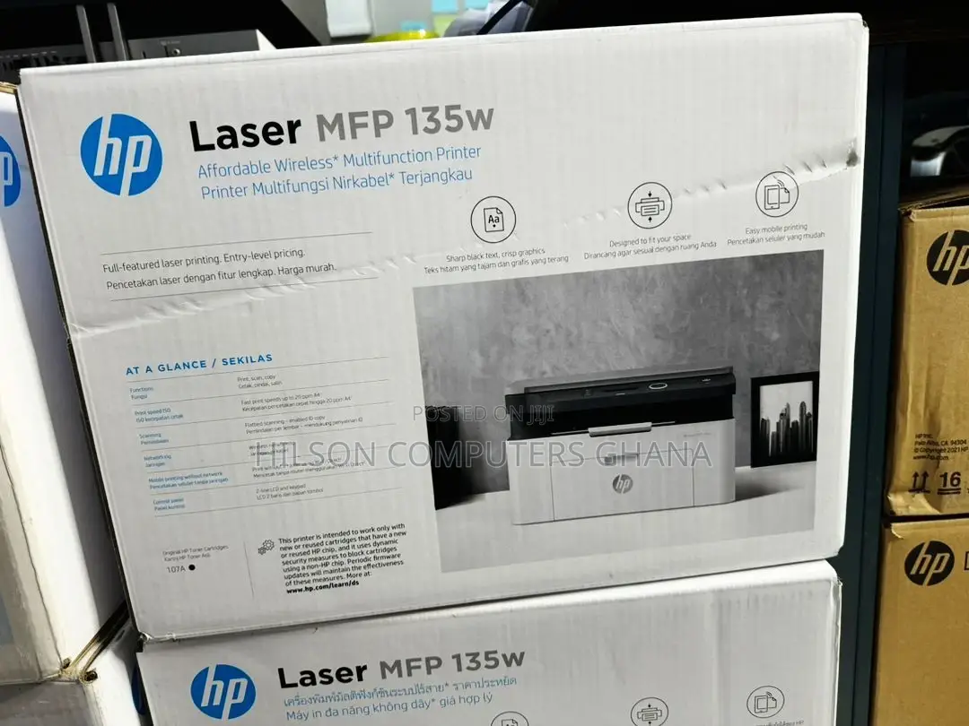 Hp Laser Mfp 135w Printer – White